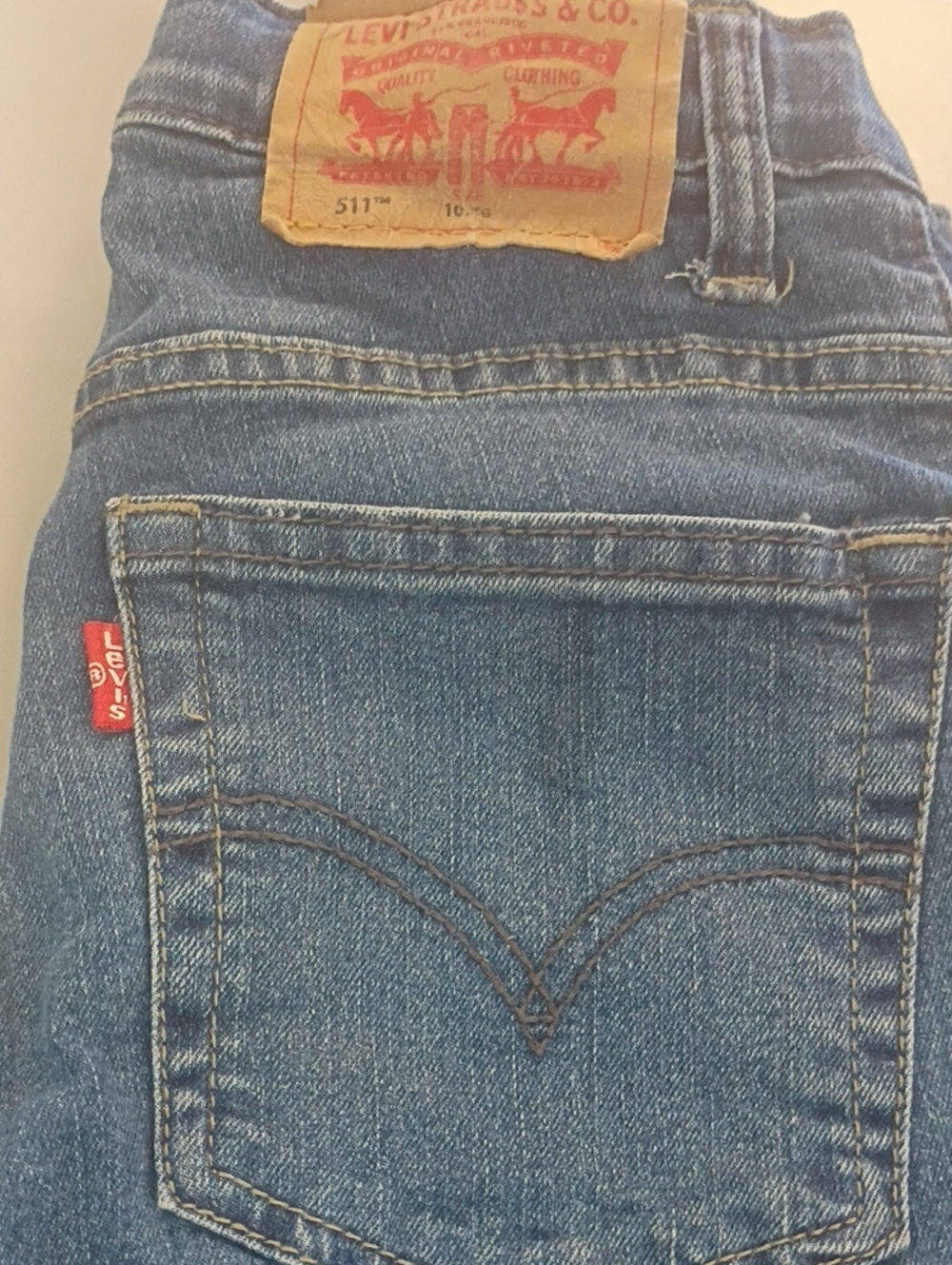 Levi's Kids Blue Denim Jeans Straight Leg